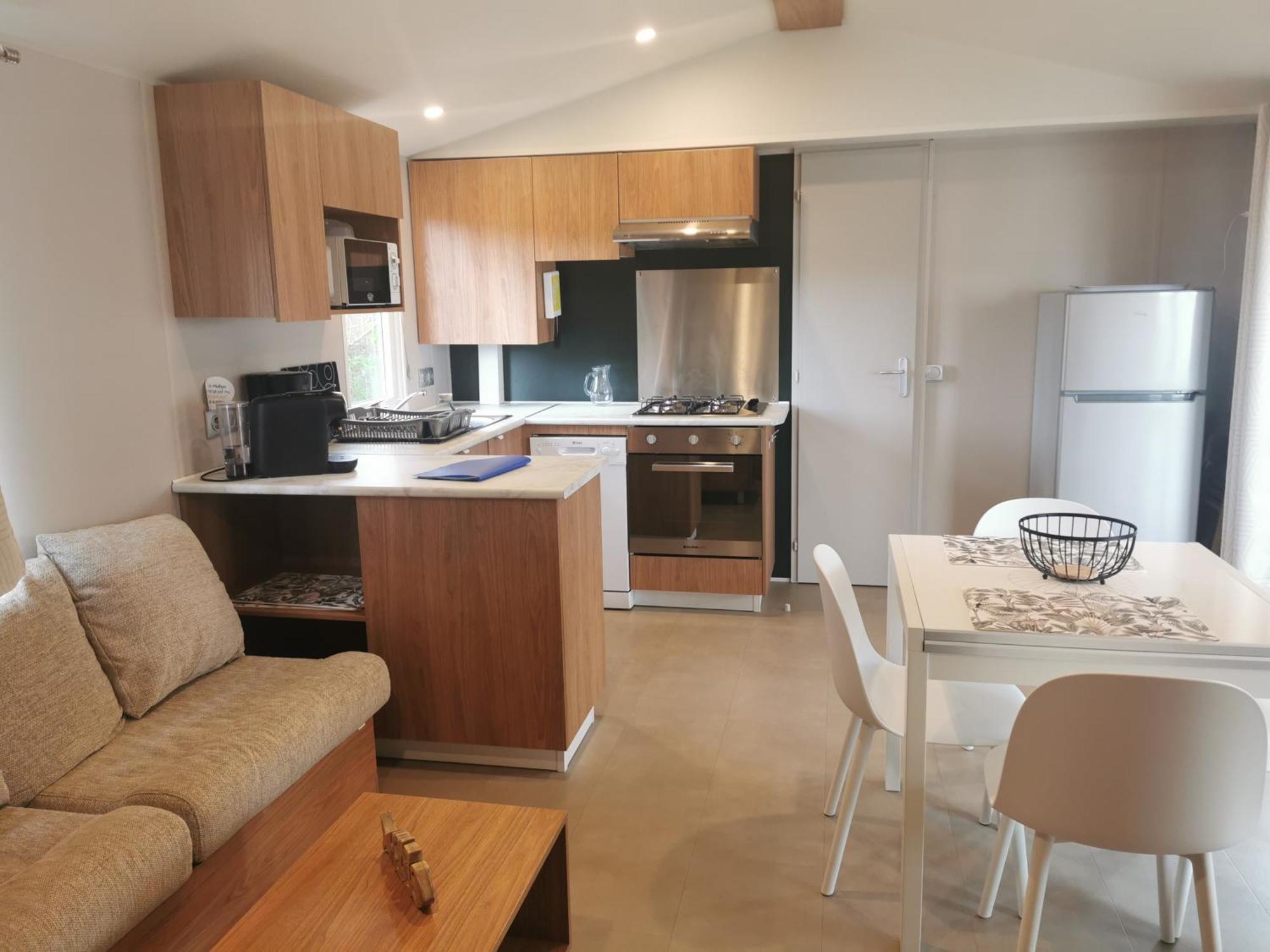 Mobilhome Vue Ocean La Costa Breizha Quiberon Buitenkant foto