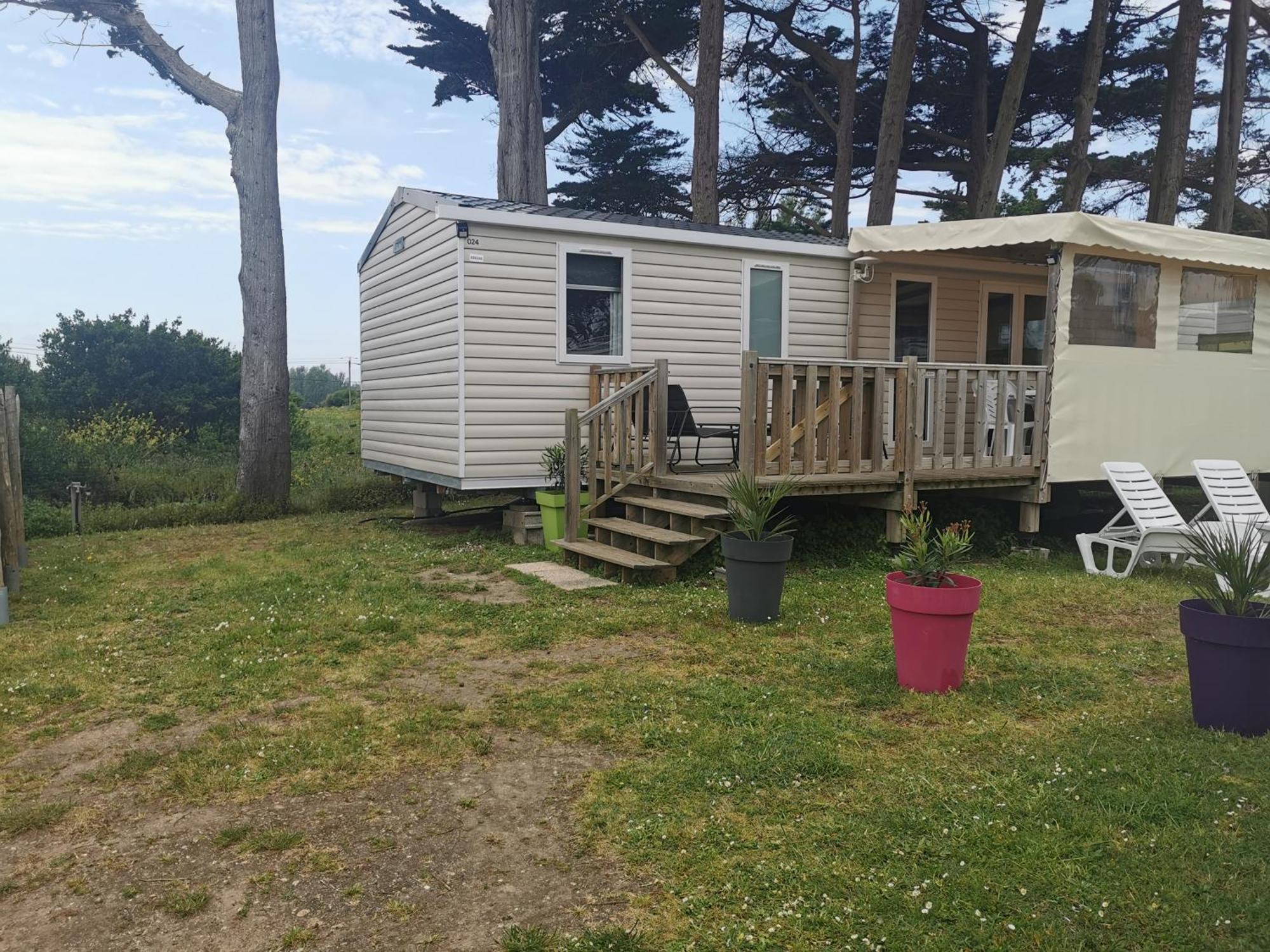 Mobilhome Vue Ocean La Costa Breizha Quiberon Buitenkant foto
