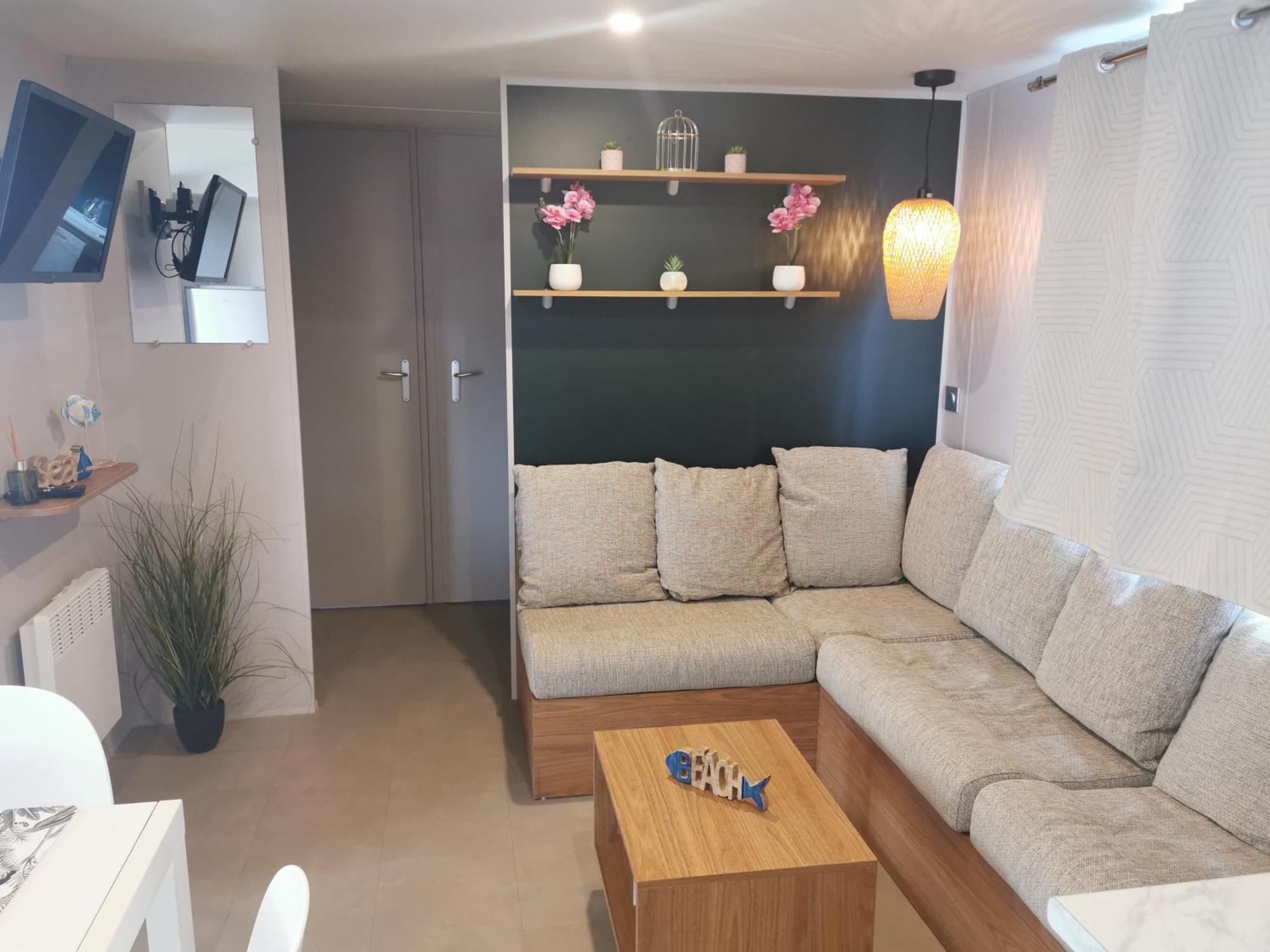 Mobilhome Vue Ocean La Costa Breizha Quiberon Buitenkant foto